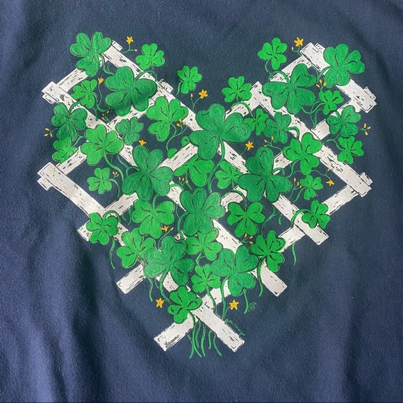 Jerzees 1995 Clover Heart Crewneck Sweater - Picture 2 of 7